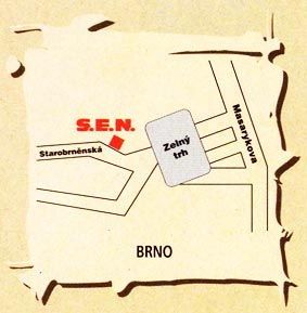 ck sen - zajezdy - mapa