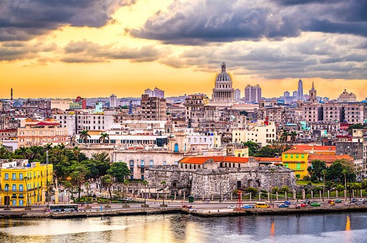 pohled na Havanu.
