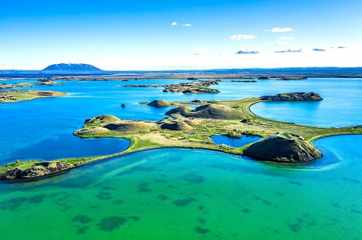 Jezero Mývatn.