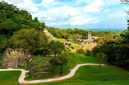 Palenque pohled.