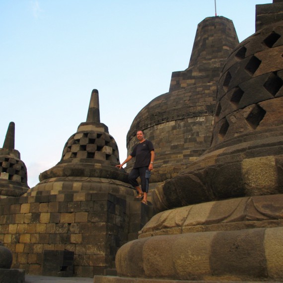 Borobudur zblízka.