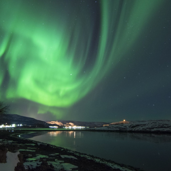 Polární záře nad Altou.