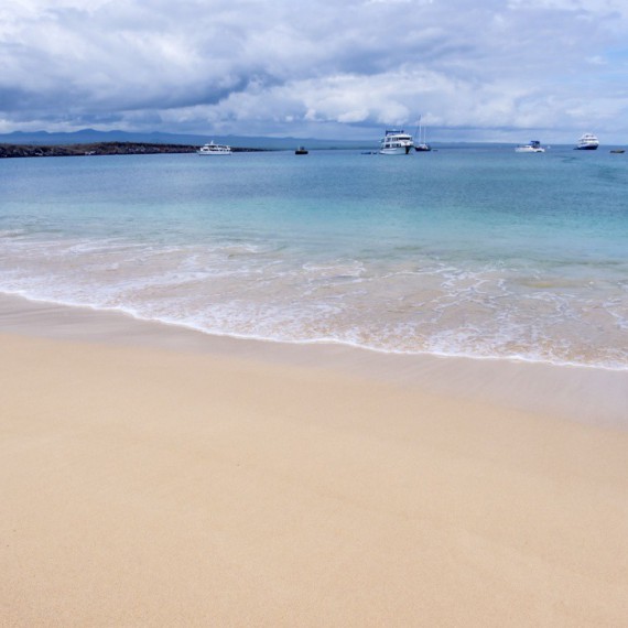 Pláž na ostrově Baltra.