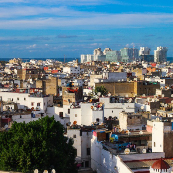 Obytná část města Casablanca.