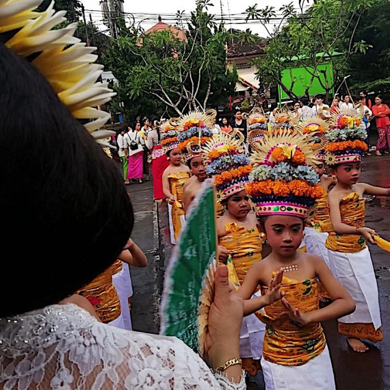 Ceremonie na Bali.