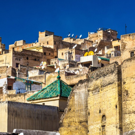 Domy v historickém centru Fes El Bali.