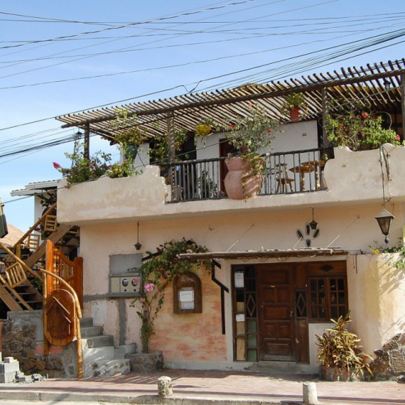 Tradiční dům na Galapágách.