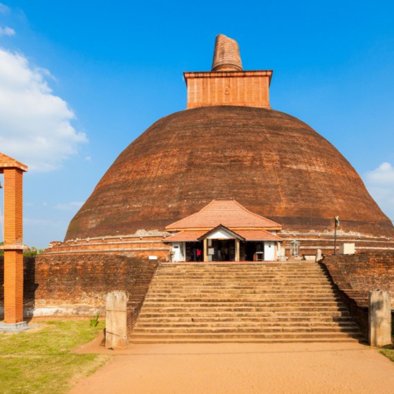 Chrám Jetavanaramaya ve městě Anuradhapura.