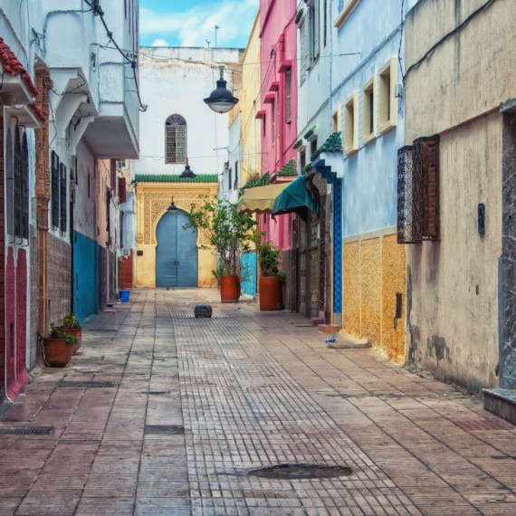 Ulice v historické části Rabat Medina.