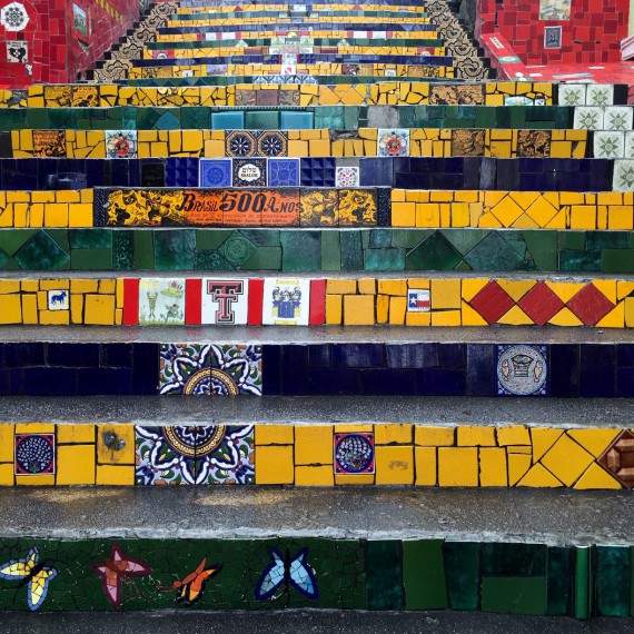 atrakce v Rio de Janeiro - malované schody