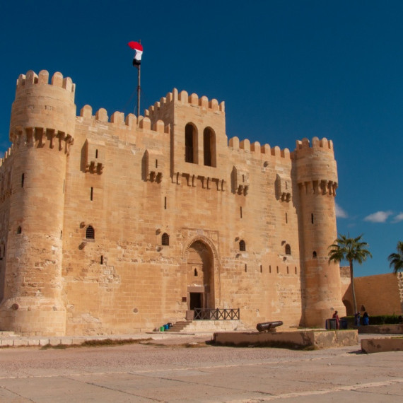 Pevnost Qait Bay v Alexandrii.