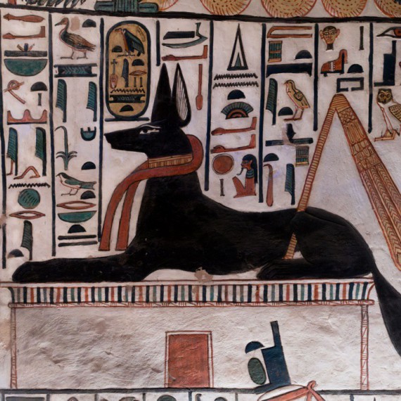 Reliéf v hrobce královny Nefertari v Údolí královen.