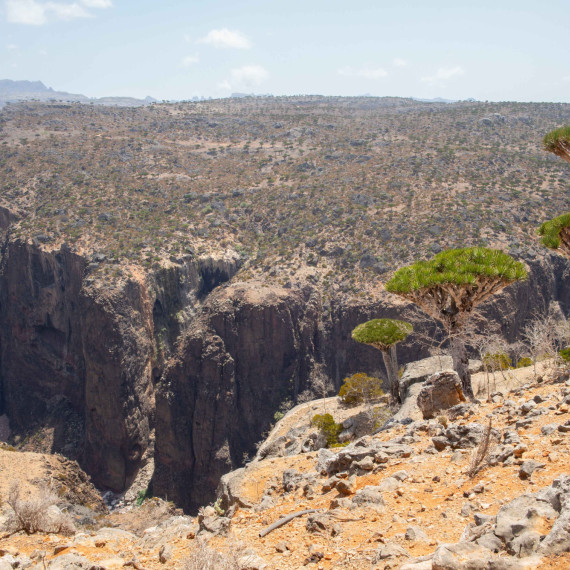 Výstup na plošinu Diksam.