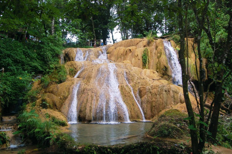 Vodopády Agua Azul. 