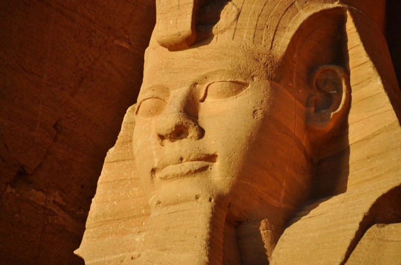 Detail na Abu Simbel.