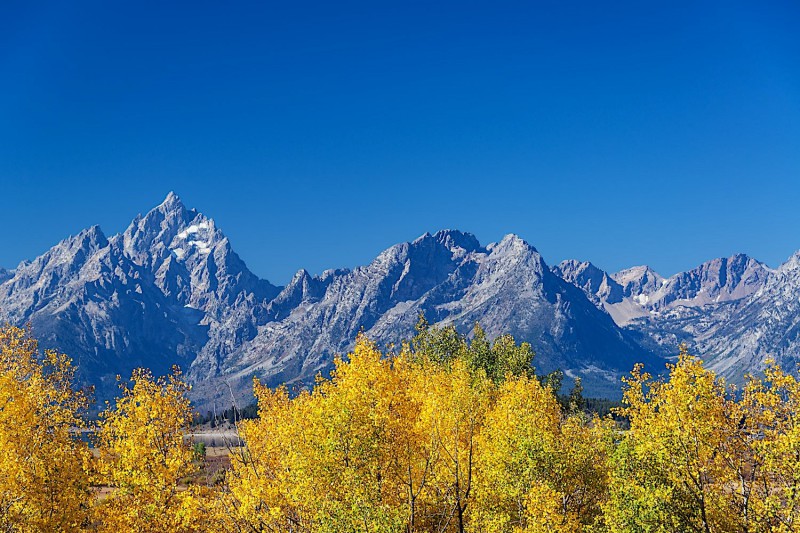 Pohoří NP Grand Teton.