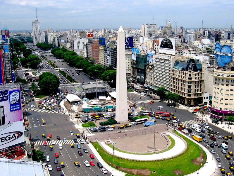 Obelisk na Avenida 9 de Julio.