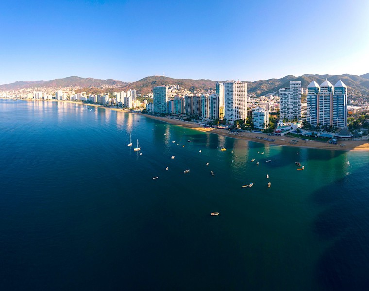 Pohled na Acapulco.