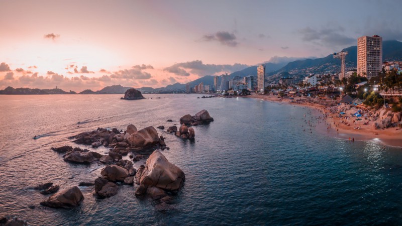Acapulco v Mexiku.