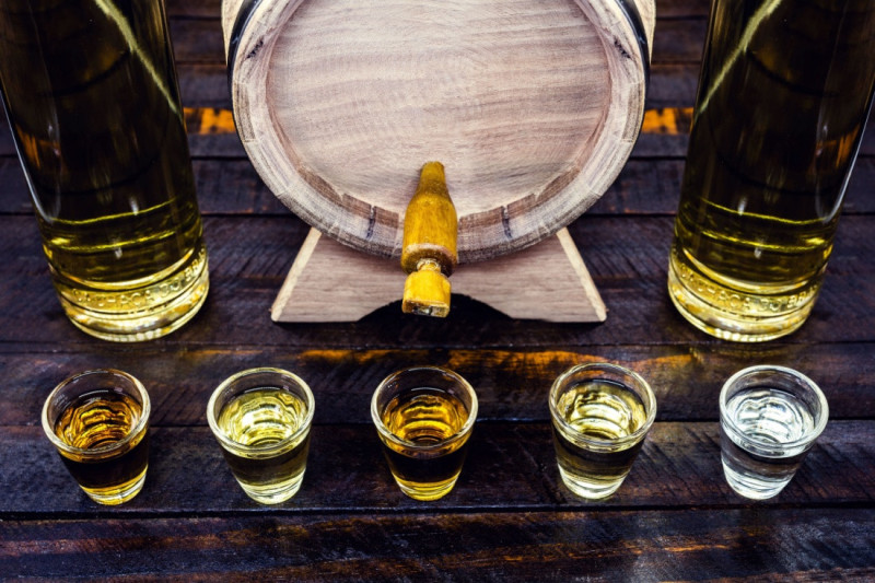 Anýzová pálenka Aguardiente.