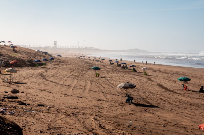 Veřejná pláž Ain Diab.