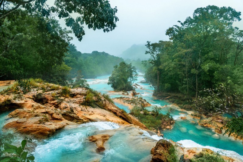 Aqua Azul v Chiapasu.