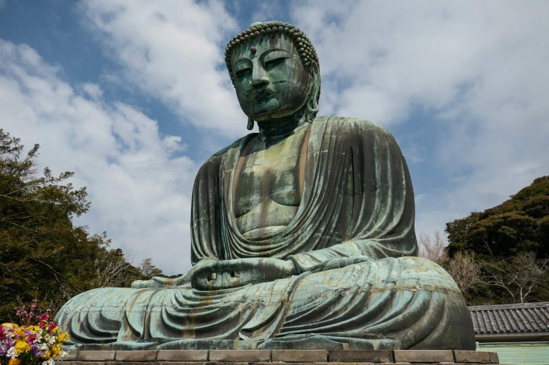 Socha japonského Buddhy.