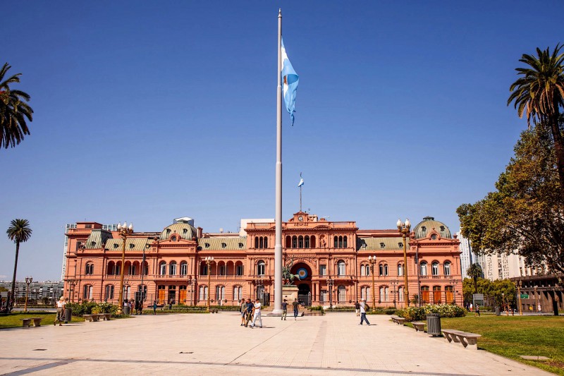 Casa Rosada - prezidentský palác.