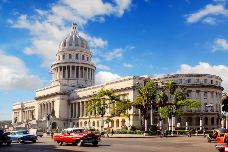 Capitolio v centru Havany.