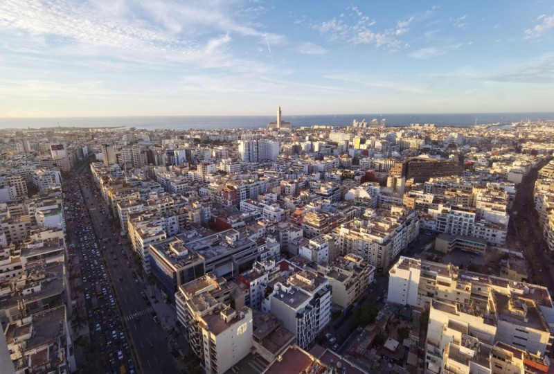 Panorama města Casablanca.