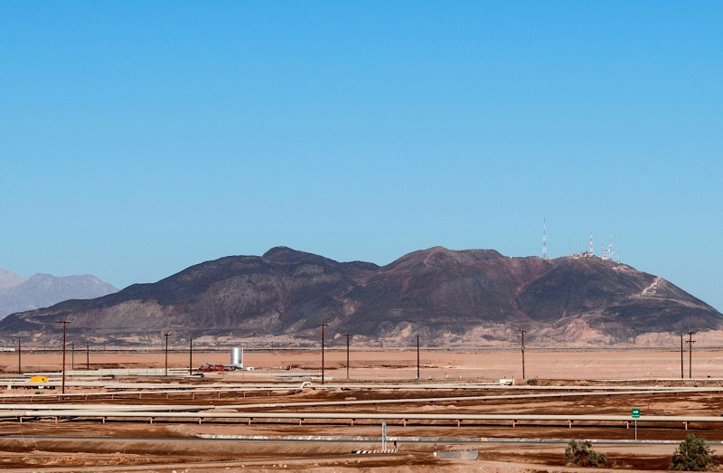 Sopka Cerro Prieto v Baja California.