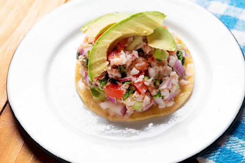 Mexické ceviche.