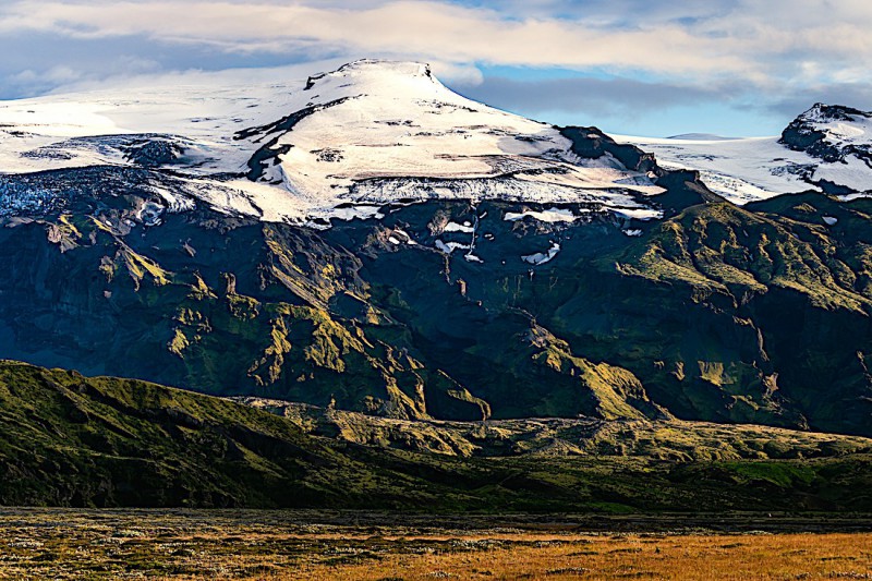 Sopka Eyjafjallajökull.