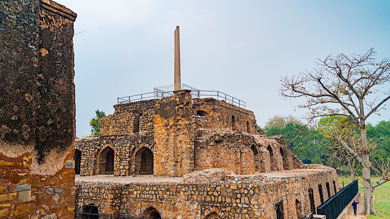 Feroz Shah Kotla Fort.