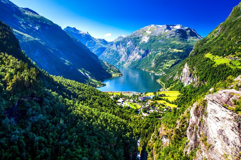Norské fjordy.