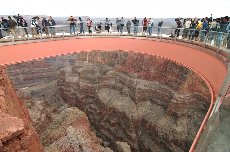 Skywalk nad Velkým kaňonem.