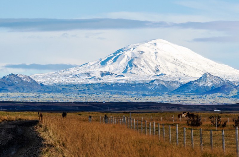 Sopka Hekla.