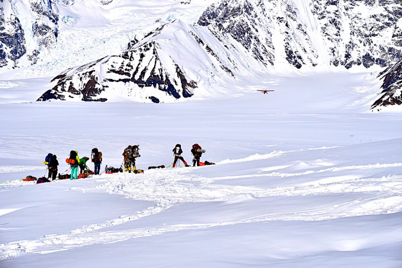 Horolezci na Denali.