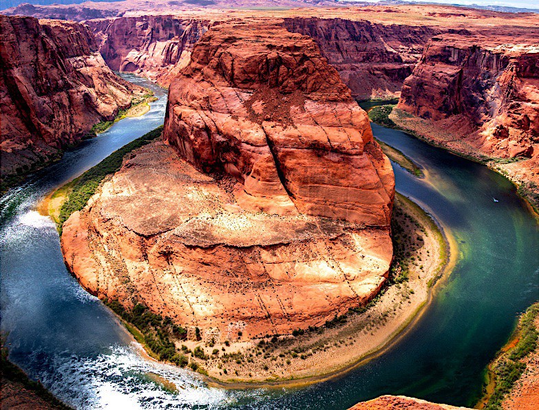 Barevný Horseshoe Bend.