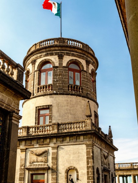 Hradní věž Chapultepec.