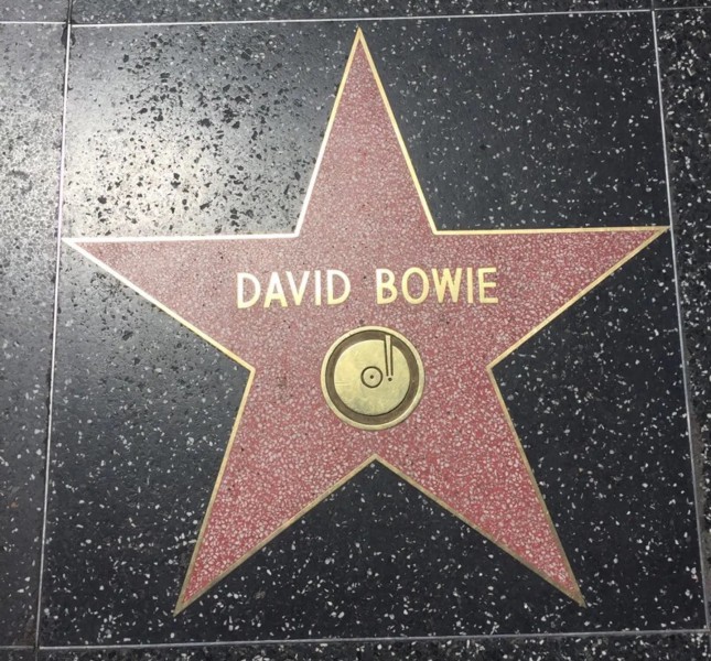 Hvězda Davida Bowieho.