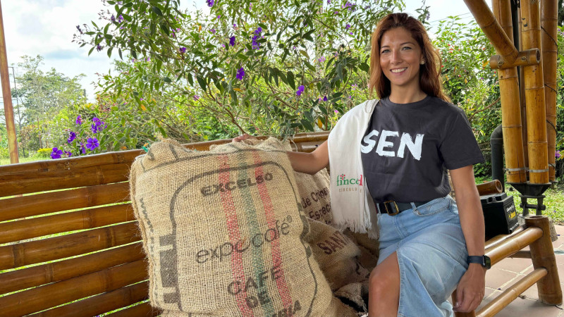 Návštěva kávové plantáže v Zona Cafeteria v Kolumbii. 