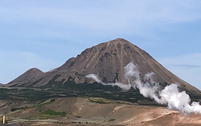Sopka Krafla.