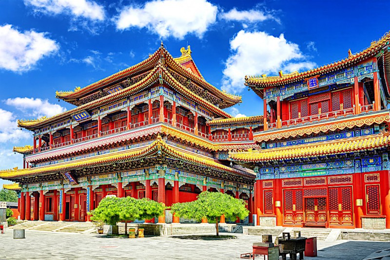Lama chrám v Pekingu.