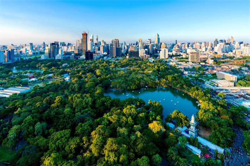 Lumpini park.