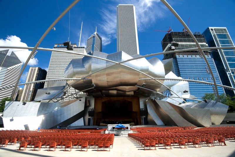 Millennium Park a Cloud Gate.