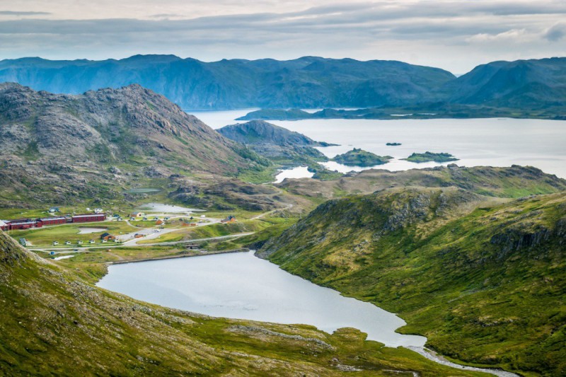 Příroda v oblasti Nordkapp.