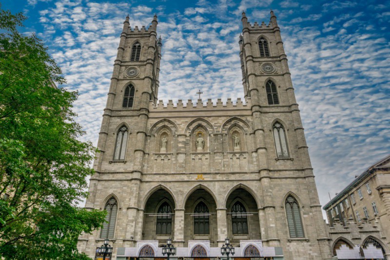 Bazilika Notre Dame v Montrealu.
