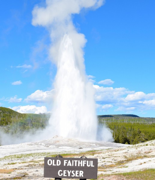 Gejzír Old Faithful.