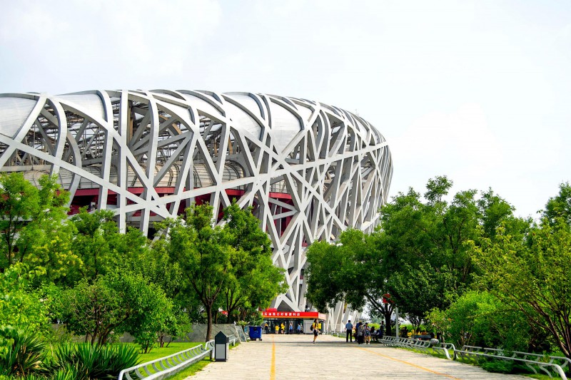 Olympijský stadion Ptačí hnízdo.